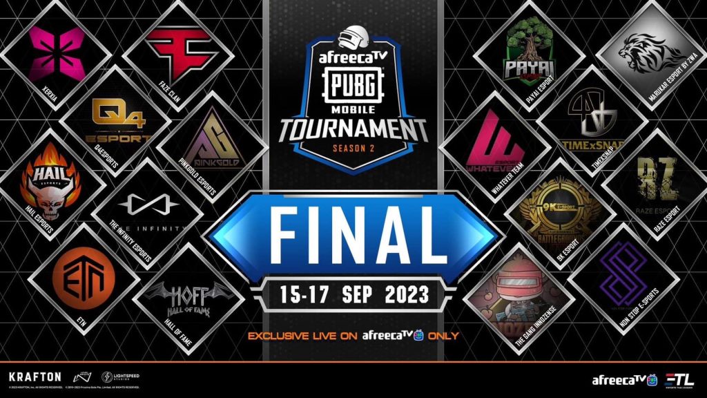 แข่งขันกีฬาอีสปอร์ต AfreecaTV PUBG Mobile Tournament ss2 Final Stage by KUBET Game