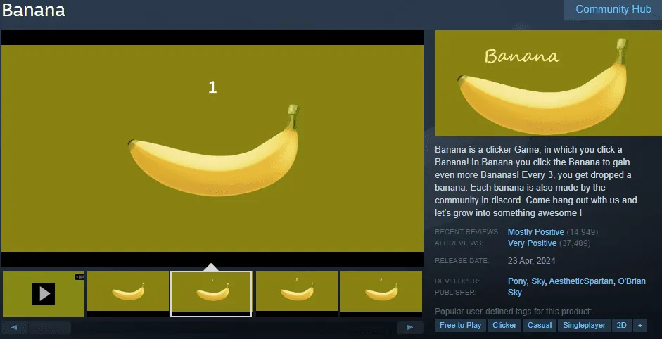 Banana คือเกมอะไร? ทำไมถึงมาแรงบน Steam - KUBET