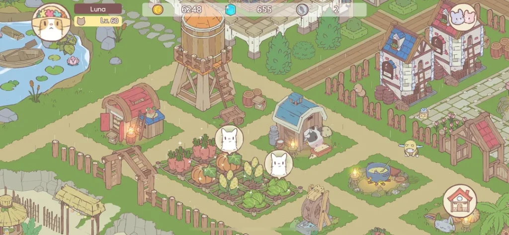 Cat & Soup Fluffy Town Game - KUBET