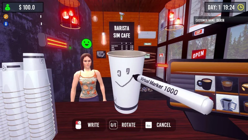 เกมมือถือ Barista Simulator