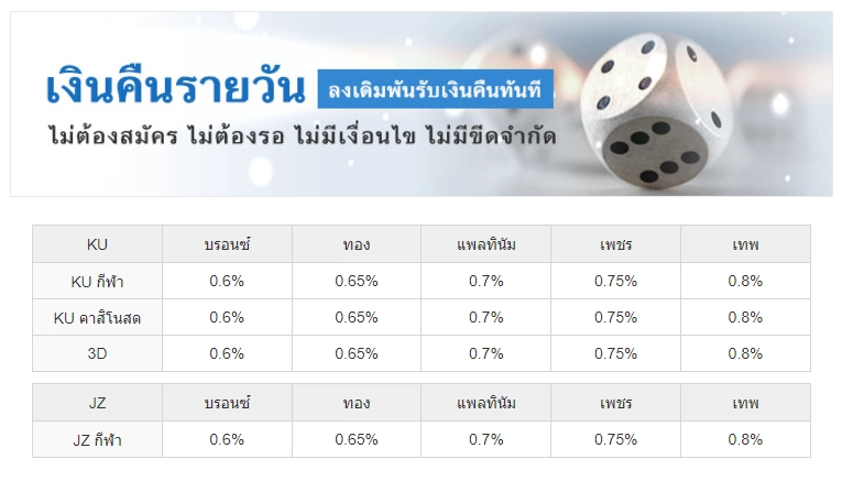 โบนัสเงินคืนรายวันกับห้อง เกมสล็อต 3D